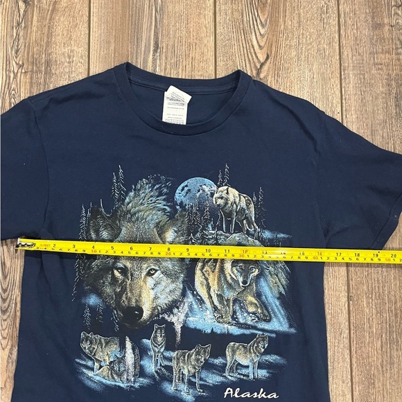 Delta Pro Weight Navy Blue Alaska T-shirt size small - Picture 5 of 6